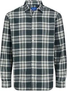 JACK & JONES Jorjoshua Flannel Check Shirt LS Long Sleeve Shirt for Men