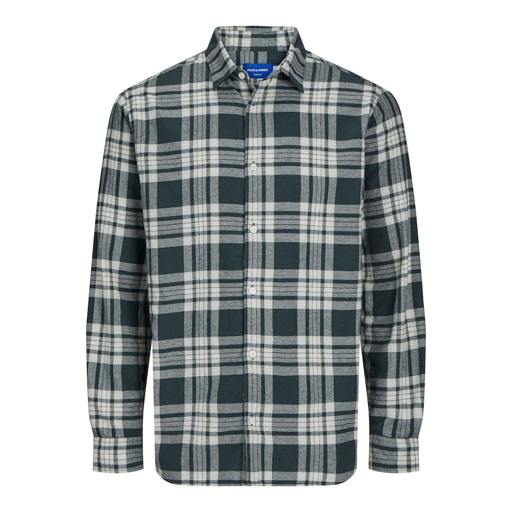 JACK & JONES Jorjoshua Flannel Check Shirt LS Long Sleeve Shirt for Men