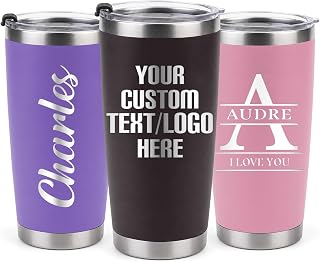 Personalized Tumbler with Engraved Name, Logo, Text