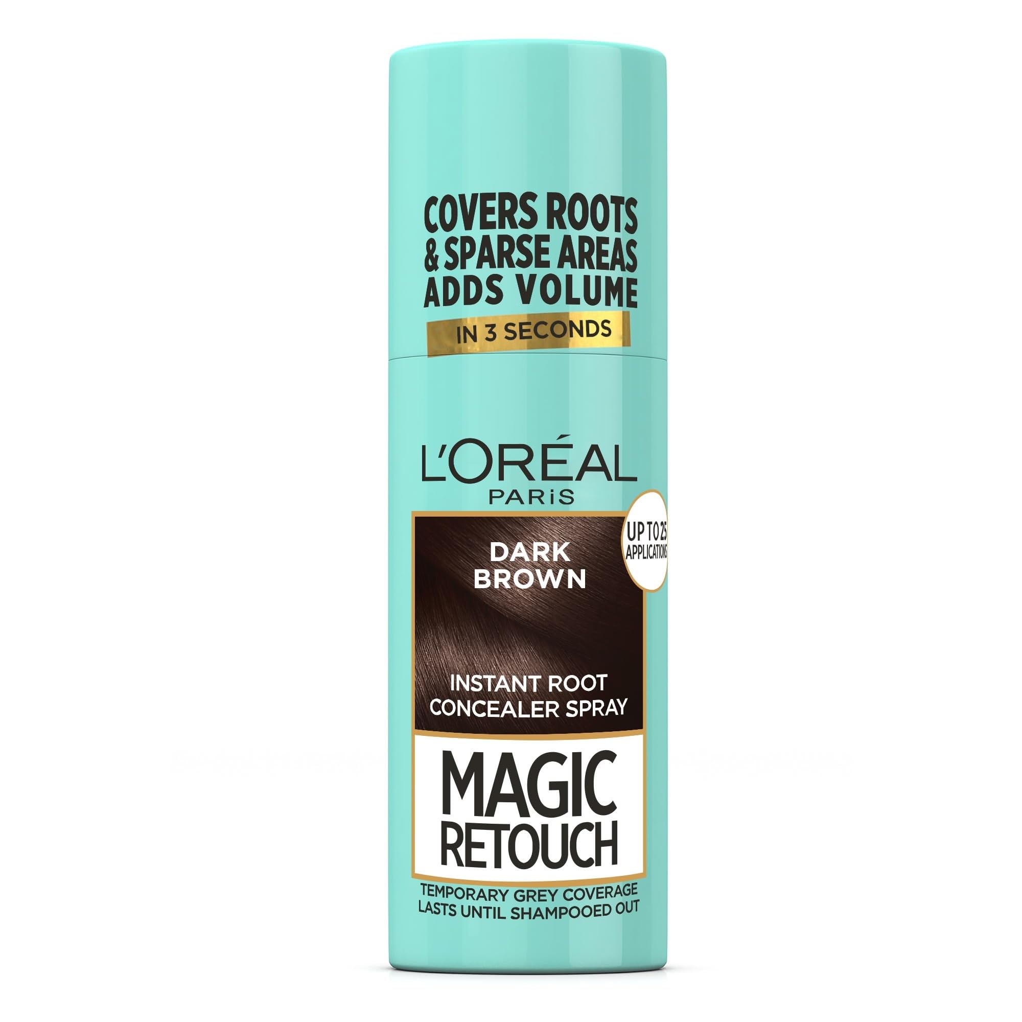 L'Oréal Paris Magic Retouch Temporary Root Touch Up Spray, Dark Brown 75ml | Tem