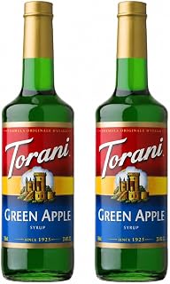 Torani Green Apple Flavour Syrup, 750ml bottle, 2 Pack