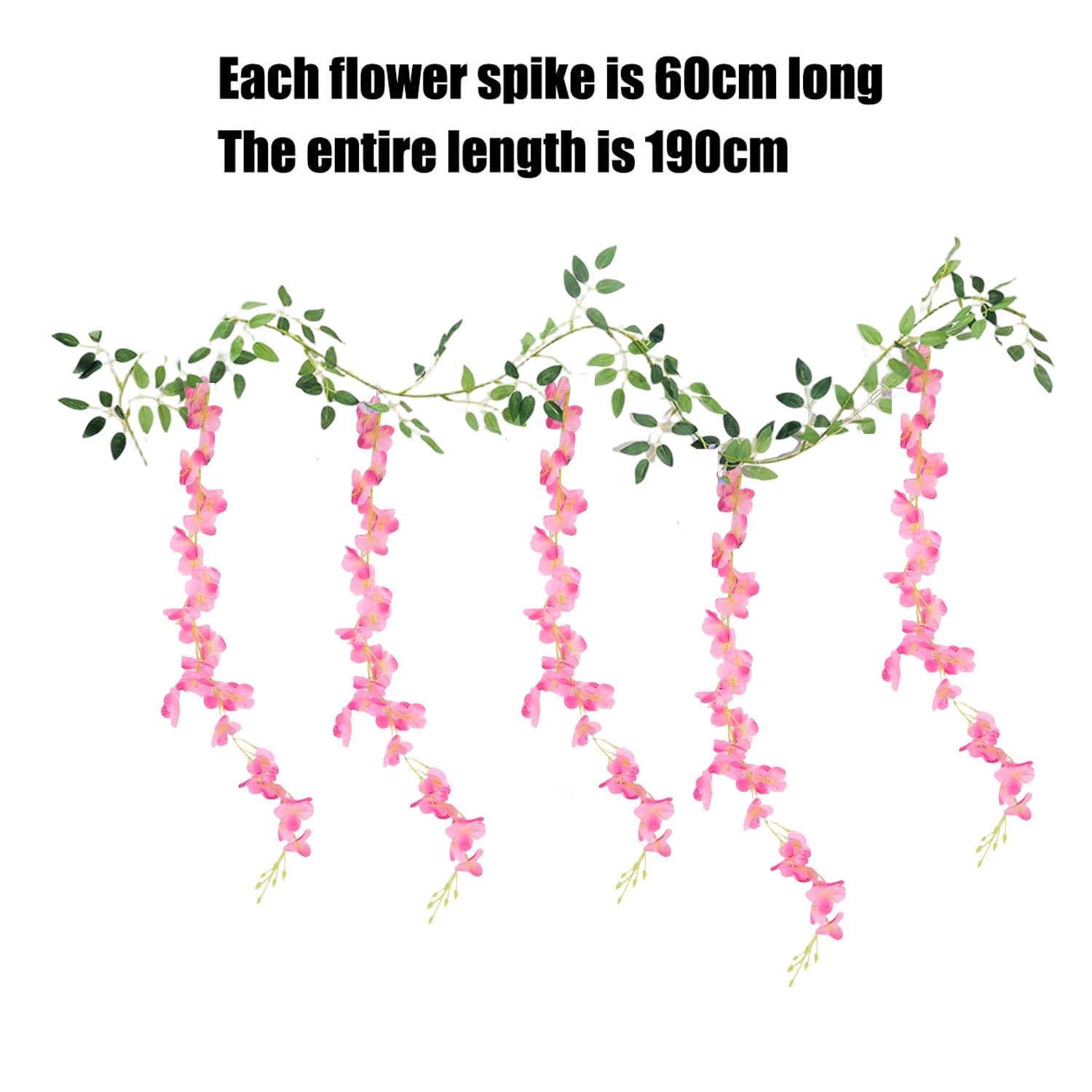 Artificial Wisteria Wisteria Garland Hanging Rat 190cm Hanging Flower Garland fo