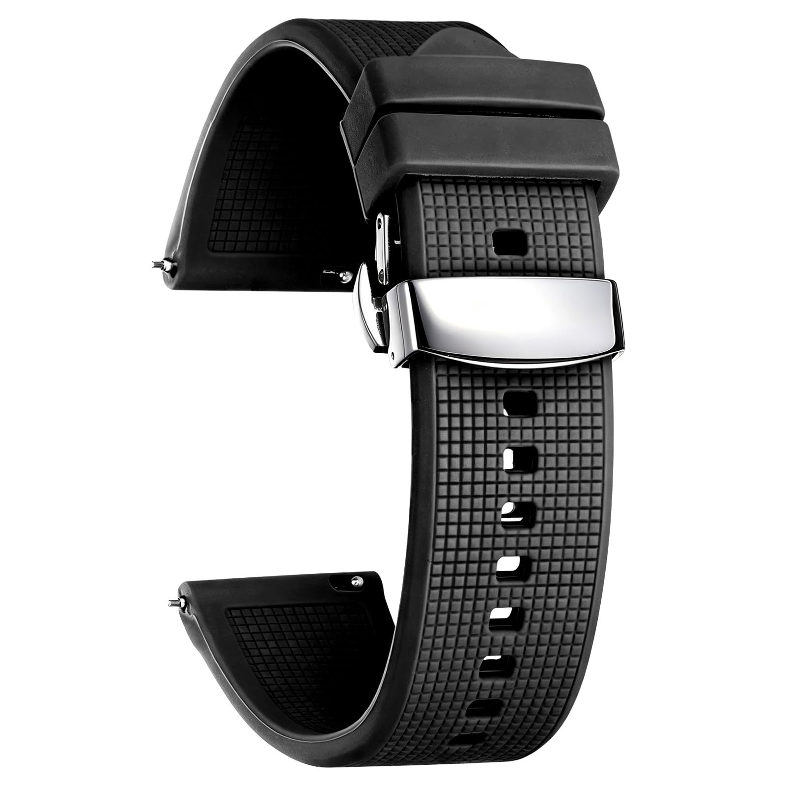 BINLUN Cinturino in silicone per orologio sportivo in gomma a sgancio rapido, 21