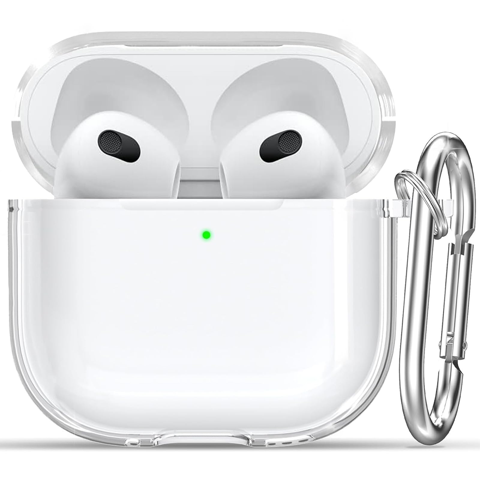 Airpods 3 Case, Transparent Soft TPU Case with Reinforced Corners Shockproof Pro