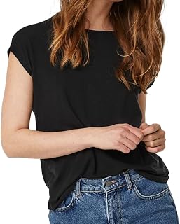 VERO MODA Vmava Plain Ss Top Gajrs Noos T-Shirt Women
