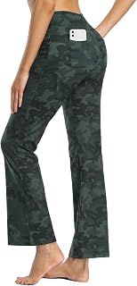 MOVE BEYOND Women's Straight Leg Work Trousers - Tummy Control Professional Suits Pants for Workout Yoga Office Work