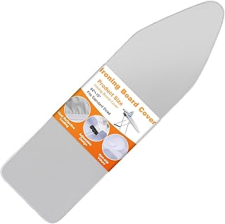 Ironing Board Cover - Ironing Board Cover and Pad Iron Board Cover Standard Size 15"x 54" Ironing Board Covers Iron Covers for Ironing, Thickness: 3 mm/0.11 inches, Silver Coating Surface