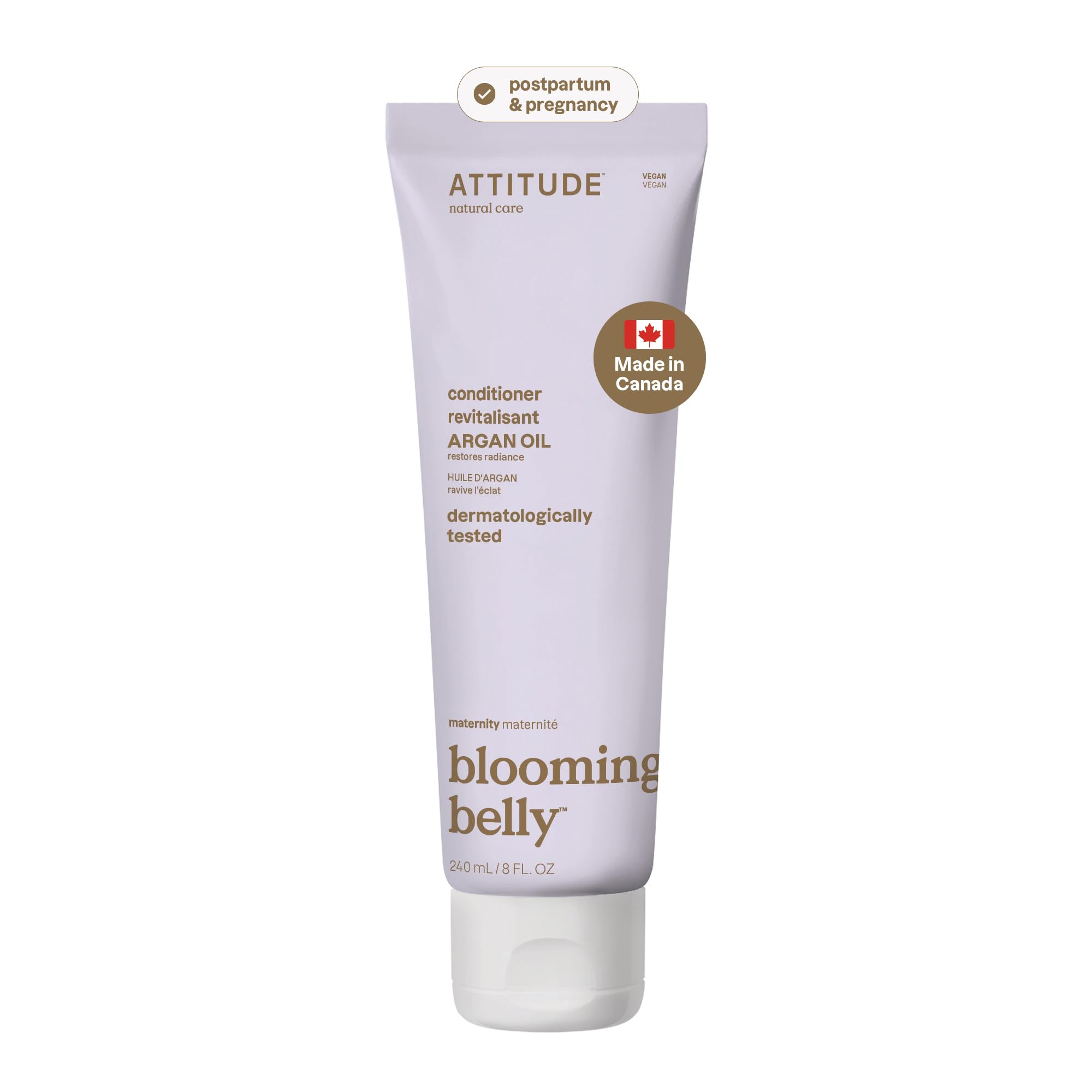 ATTITUDE Pregnancy Hair Conditioner, Moisturizing for Dry Hair, 240 mL | For Exp
