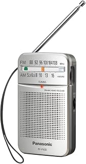 Panasonic RF-P50 Pocket AM/FM Radio, Silver, Without Headphone (RFP50)