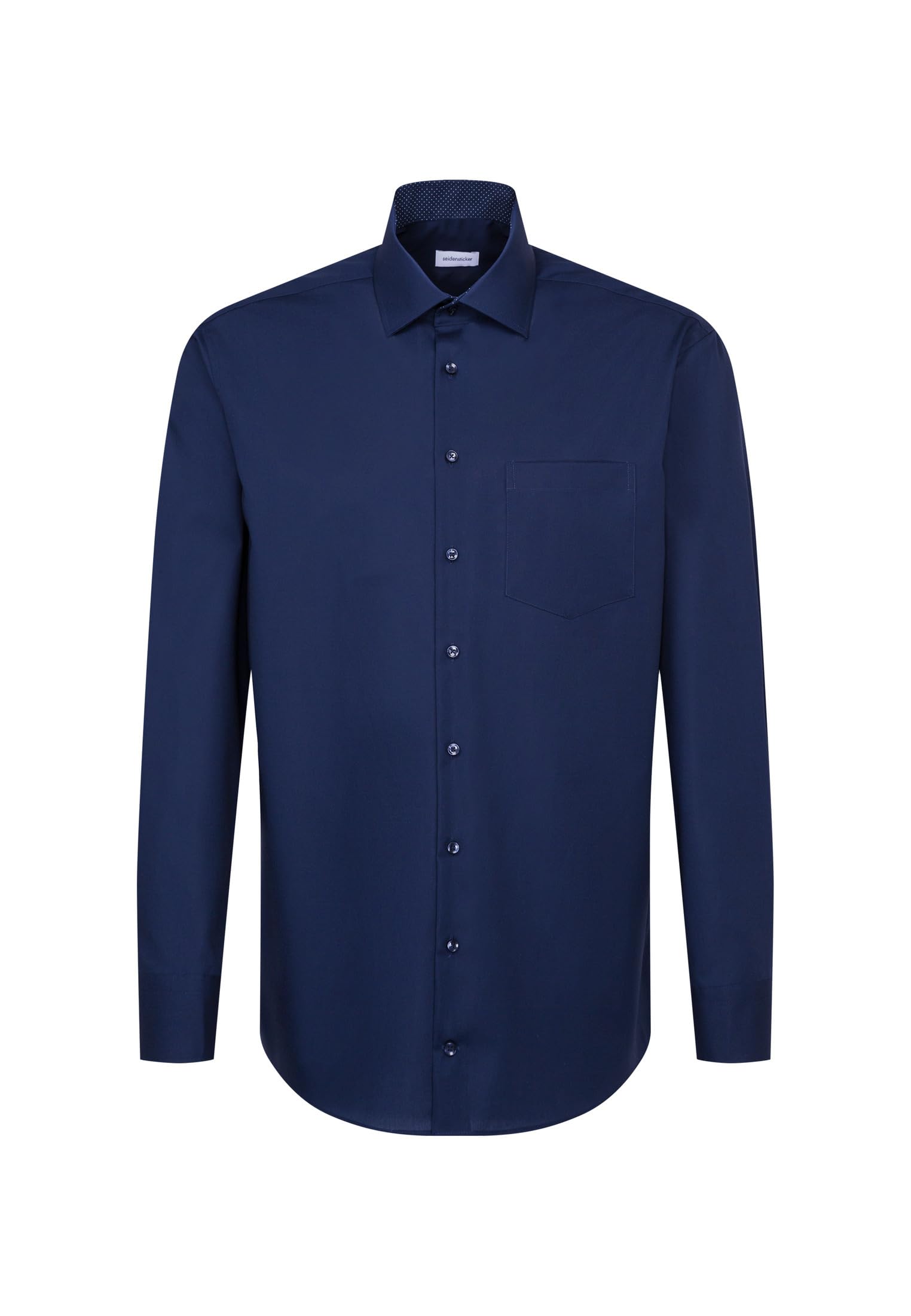 Seidensticker Regular shirt, long-sleeved shark collar, stripes, blue