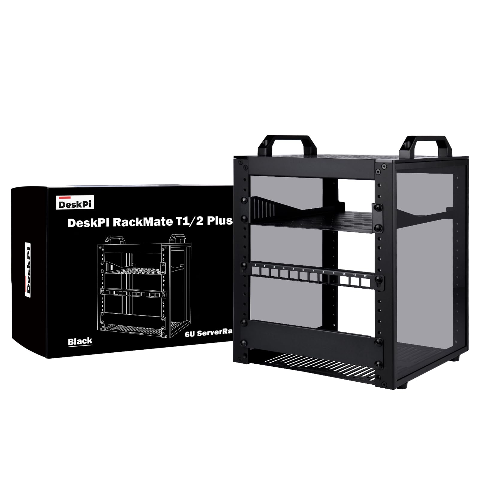 GeeekPi 6U Server Rack, 10 inch Mini Rack for Network, Servers, Audio, and Video