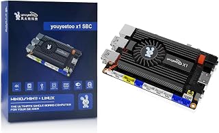 youyeetoo X1 - X86 Windows Linux Single Board Computer - Intel N5105 Dual 4K Media Server - Dual M.2 Slots, Support 2280 NVMe mSATA SSD/WiFi 6 Module - NFC (8GB RAM, without eMMC)