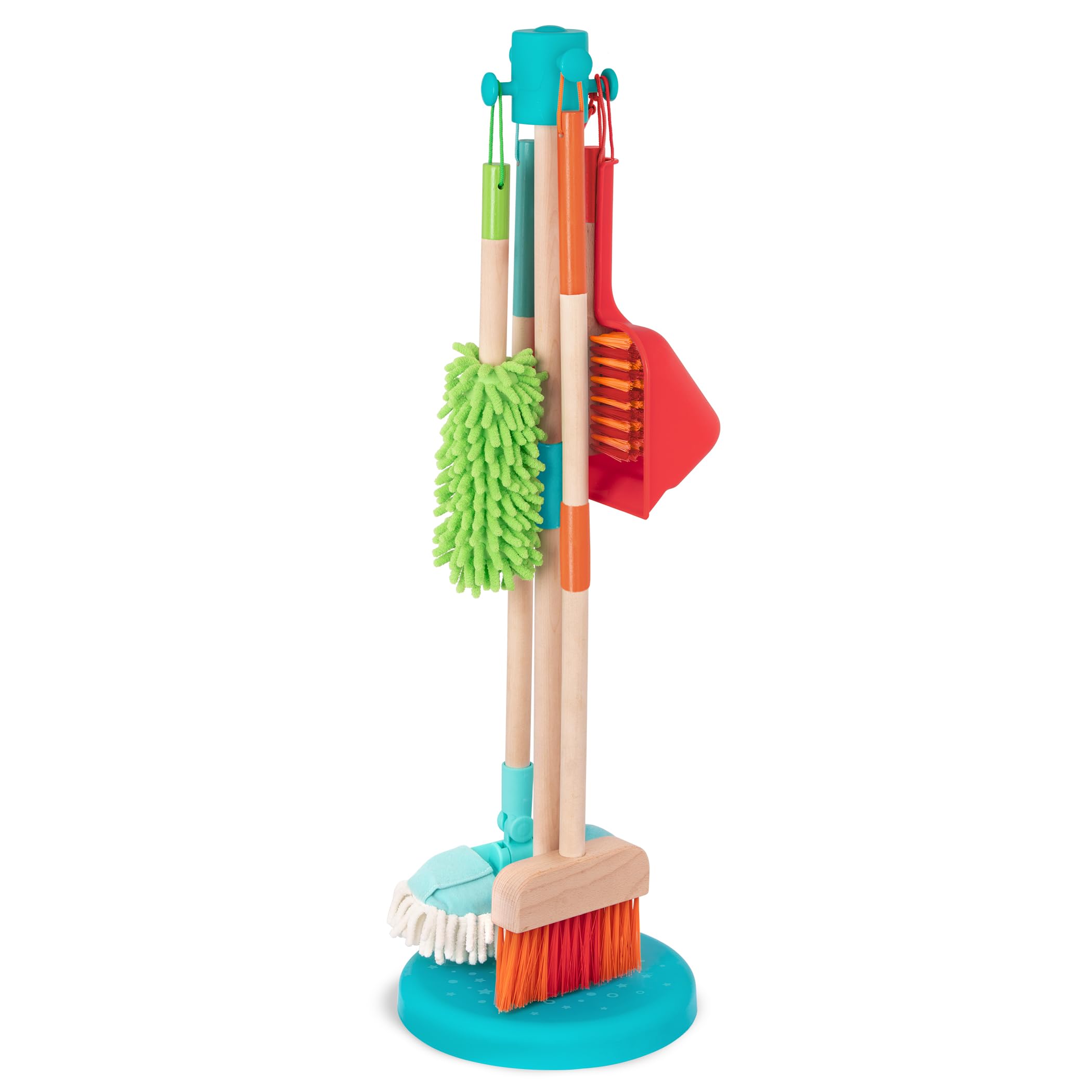 Battat Kids Cleaning Set, Sweep n' Clean Pretend Play Kit, Wooden, Playset | Cle
