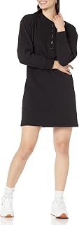 Amazon Essentials Womens Knit Henley Sweatshirt Dress