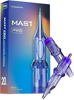 Mast Pro Tattoo Needles 0803RL 20Pcs of One Box Standard Round Liner Size Disposable Tattoo Cartridge