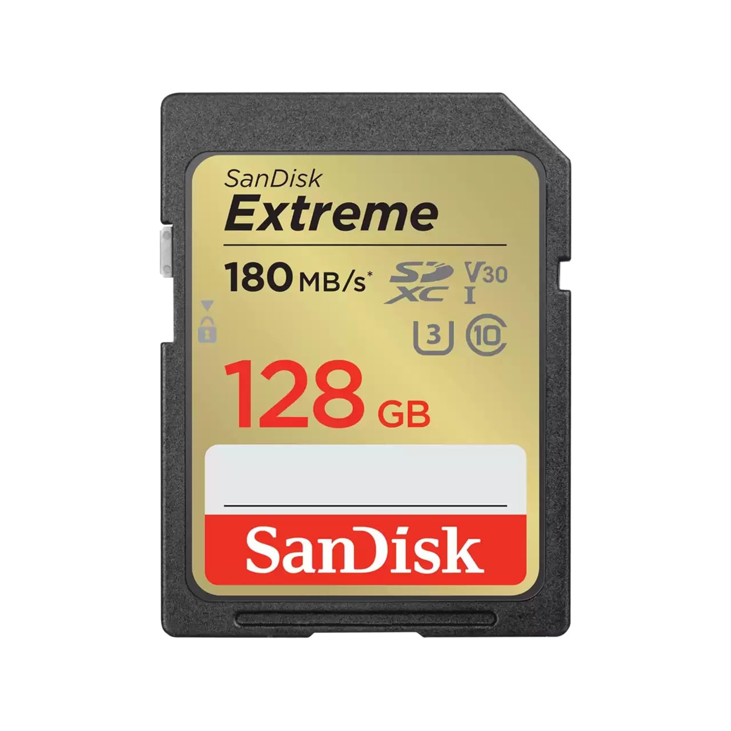 SANDISK Extreme SD Memory Card 128GB, Up to 180MB/s Read Speeds, UHS-I | V30, U3
