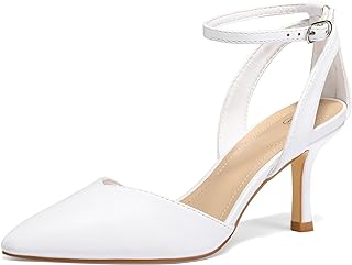 mysoft Women's Closed Toe Kitten Heels Comfortable Dress Pumps Shoes