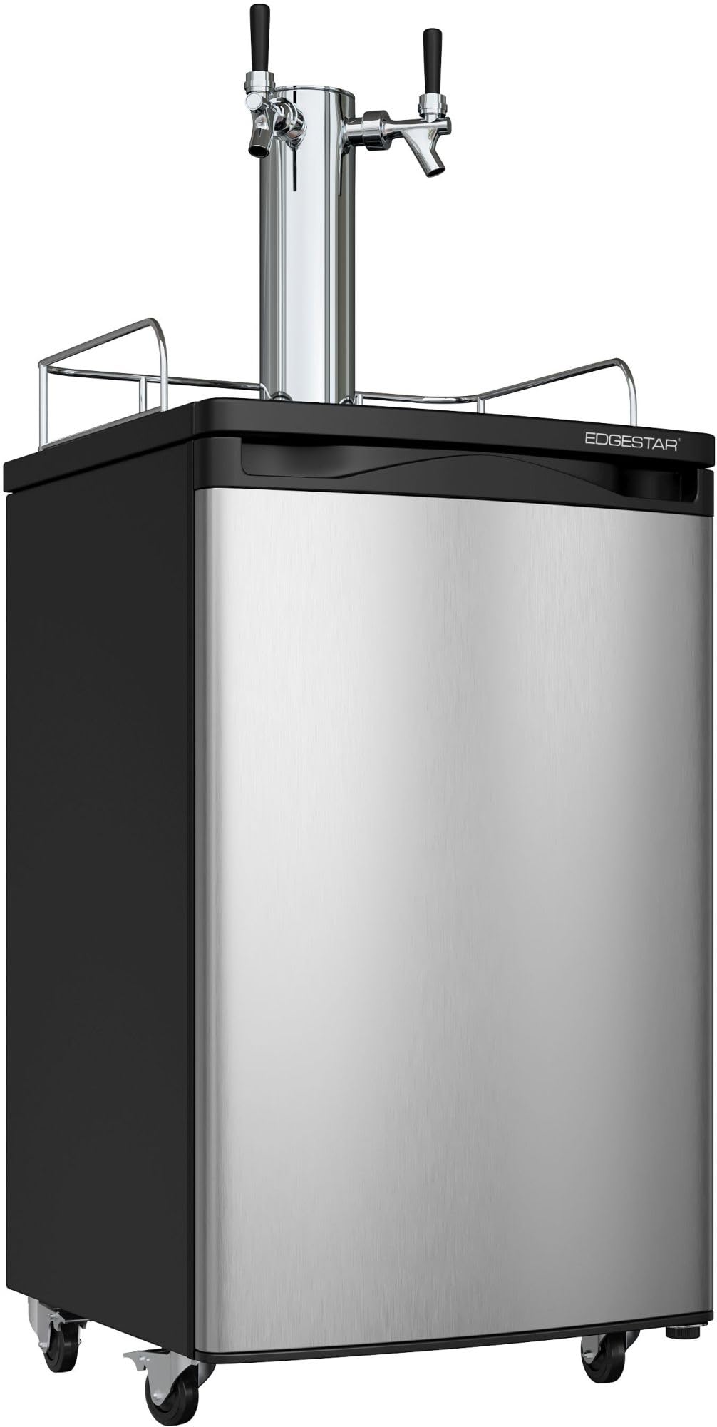 EdgeStar KC2000SSTWIN Full Size Stainless Steel Dual Tap Kegerator & Draft Beer 