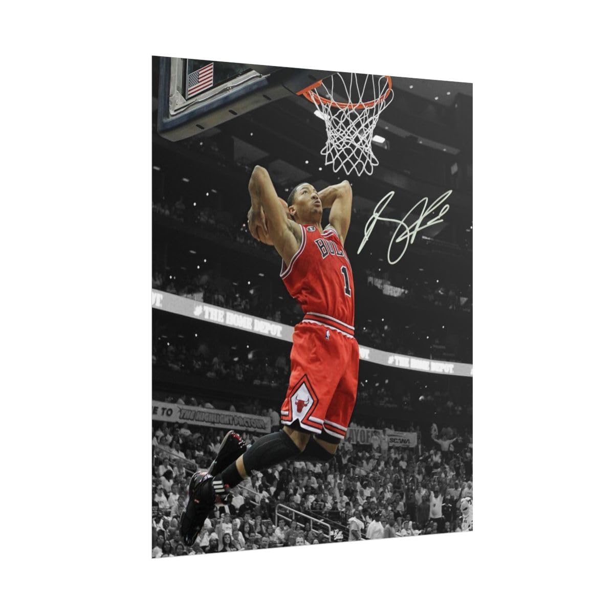 Derrick Rose Signed Photo Autograph Print Wall Art Home Decor