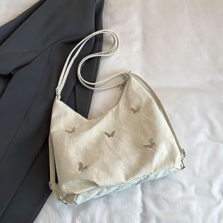 Hobo Bag for Women Butterfly Decor Slouchy Trendy Tote Shoulder Bags Trendy Cute Shoulder Bags
