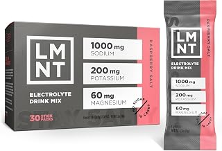 LMNT Keto Electrolyte Powder Packets | Paleo Hydration Powder | No Sugar, No Artificial Ingredients | Raspberry Salt | 30 Stick Packs