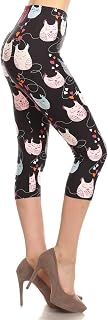 Leggings Depot Women's High Waisted Checkered & Animal Print Leggings