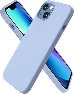 ORNARTO for iPhone 13 Case, Liquid Silicone, Sierra Blue