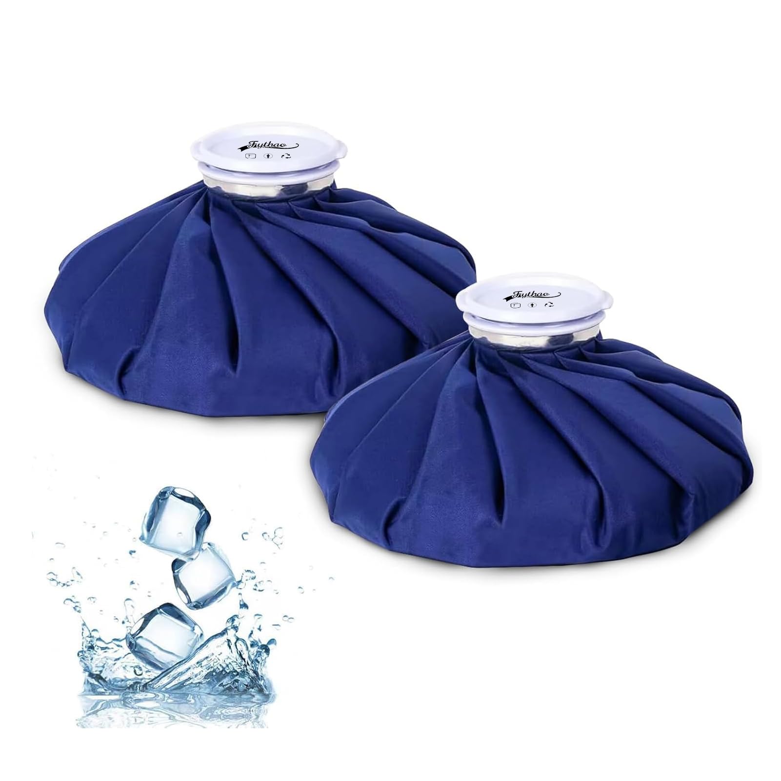 Ice Pack, Ice Bags for Injuries Reusable 2Packs, 11" Ice Bags Hot Water Bag for 