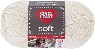 RED HEART Soft Yarn, Off-White