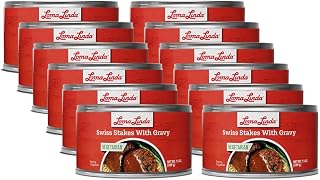 Loma Linda - Plant Based Meats (Swiss Steak, Gravy (13 oz.), 12 Pack)