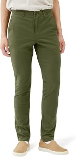 Amazon Essentials Men's Chino Pants, Washed, Skinny Fit, Comfort Stretch