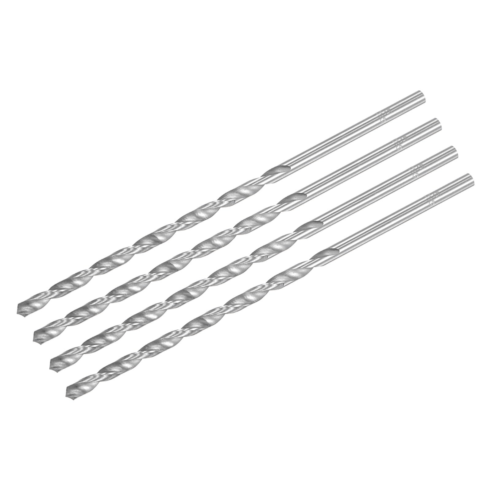 Generic 5mm Twist Drill Bits High Speed Steel Straight Shank Extra Long Drill Bi