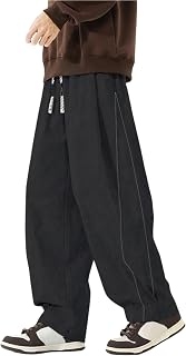 foveitaa Wide Pants, Men's, Trousers, Long, Spring/Autumn Clothes, Big Silhouette, Stylish, Large Size, Loose, Casual, Aladdin Pants, Sarouel Pants, Japanese Style, Simple, Stylish, Ethnic, Adjustable