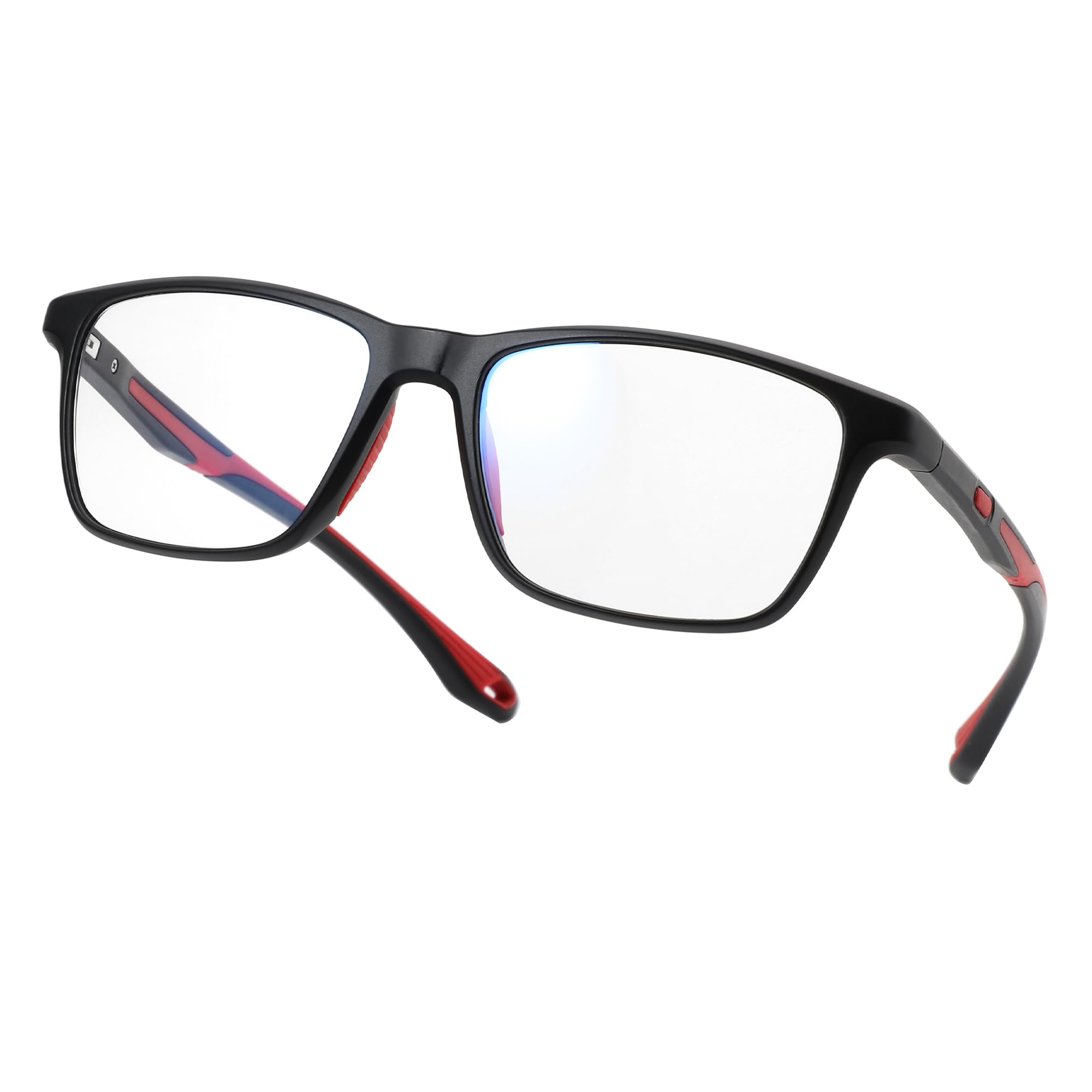 BLUEMOKY Reading Glasses Blue Light: Mens Sports Style TR90 Lightweight Soft Rea