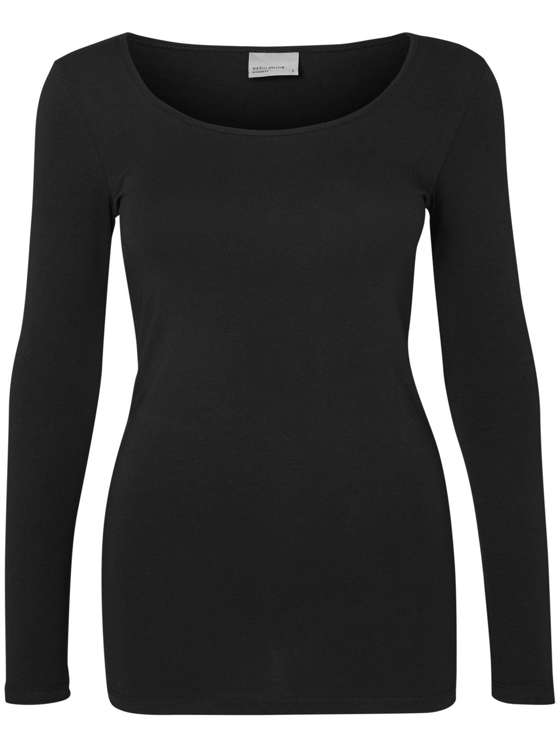 Vero Moda Vmmaxi My Ls Soft Long U-Neck Noos Women's T-Shirt (Pack of 1)