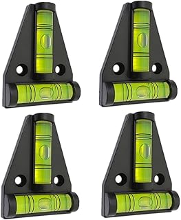 ZUJHPYMI 4Pcs Magnetic T Type RV Levelers, RV Parts Accessories Exterior Leveling Stablilization Levelers, Dual-use with Magnetism and Screws Mounting