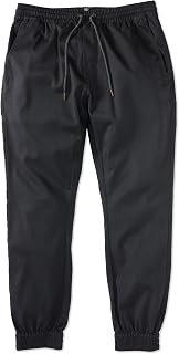 Volcom Frickin Slim Jogger Pants – Tapered Fit Drawstring Waist, Elastic Cuffs, Recycled Fabric – Men's Trousers