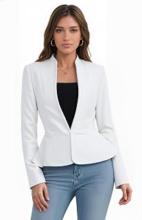 Hybrid & Company Women's Nylon Ponte Blazer