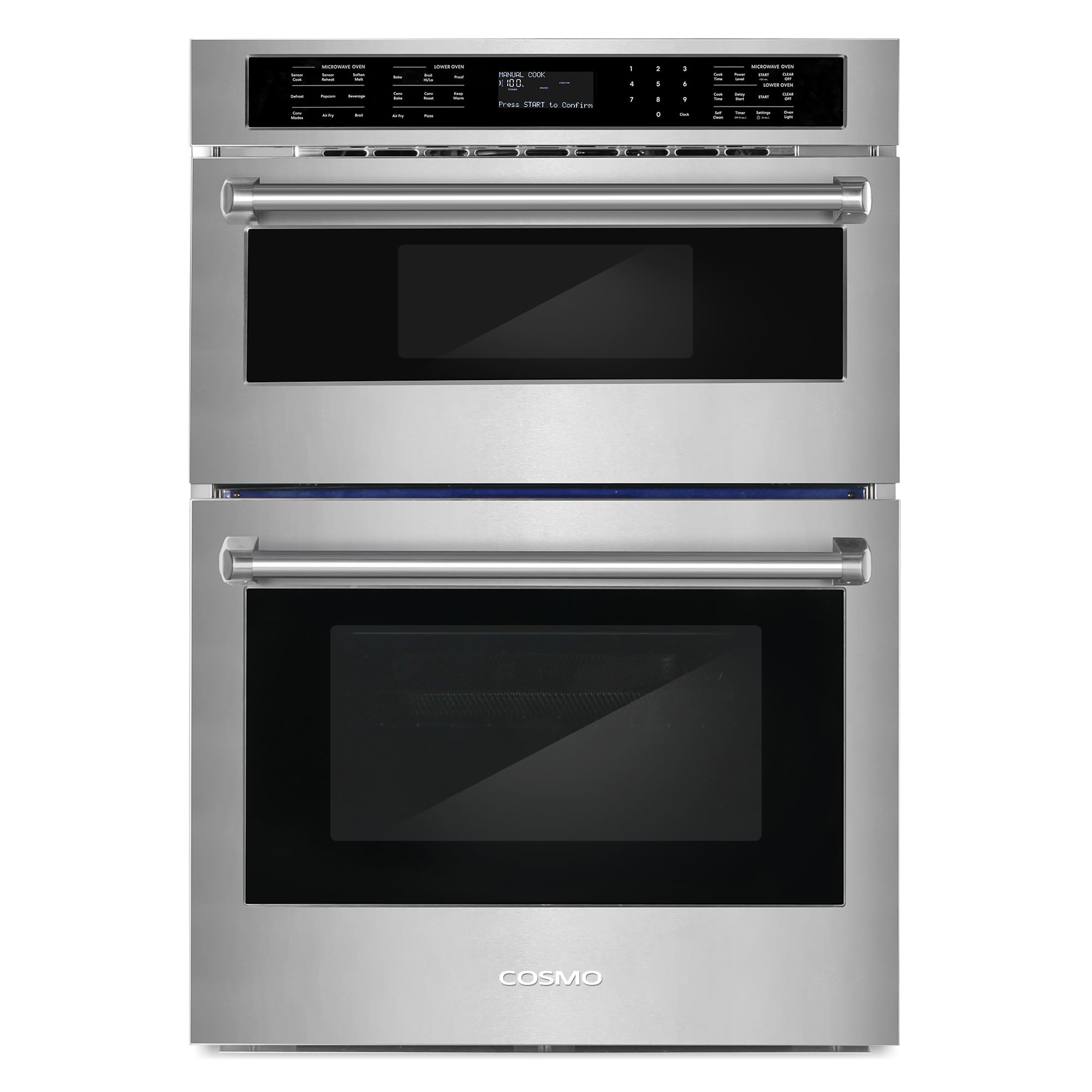 30 in. Regal Coll 6.4 cu ft Electric Microwave Wall Oven Combo, Stainless | Cosm