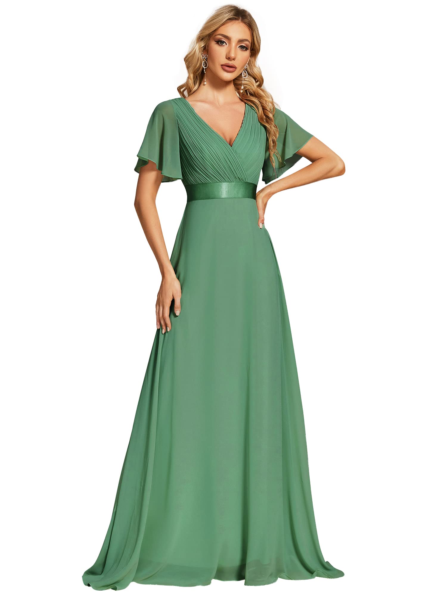Ever-Pretty EP09890 Women’s Chiffon Evening Dress, A-Line Bridesmaid/Wedding Dre