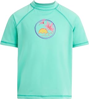 Kanu Surf Girl's Karlie UPF 50+ Sun Protective Rashguard Swim Shirt Rash Guard Shirt (Pack of 1)