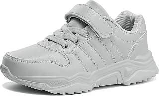 Unisex-Child White Boys Girls Tennis Shoes Kids School Sneakers