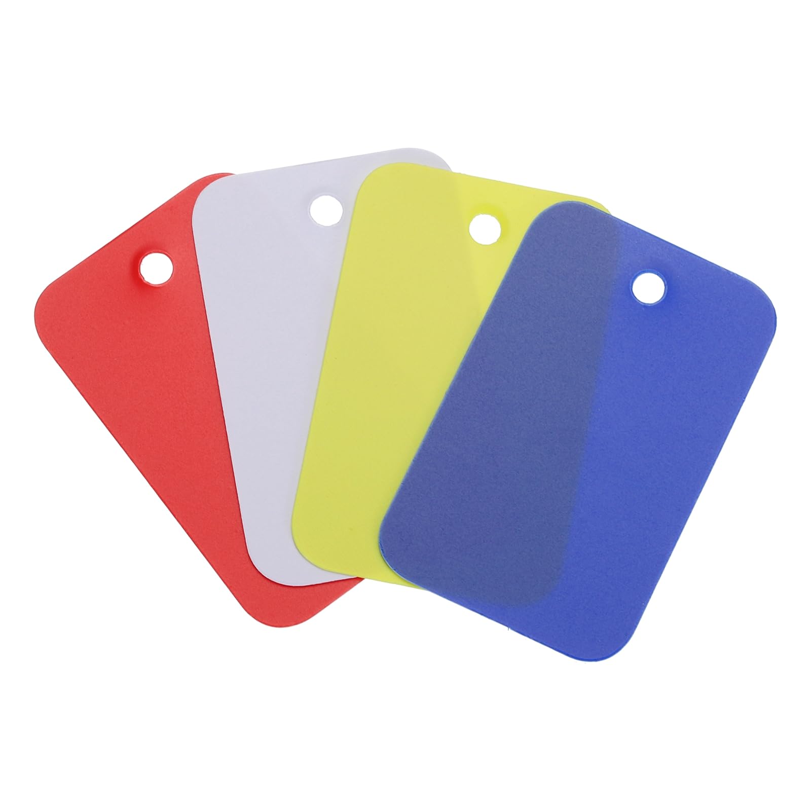 Empty Waterproof Plastic Labels with Eyelet Hole, Blank Labels for Product Ident
