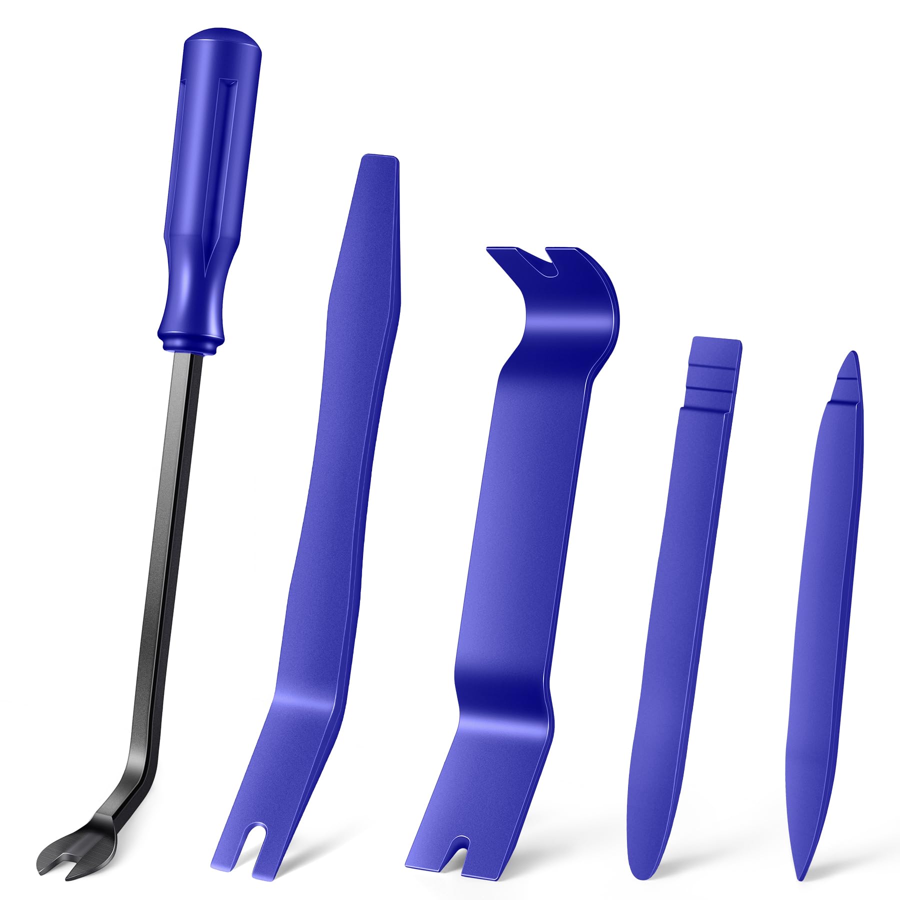 LivTee 5 pcs Auto Trim Removal Tool Kit, No Scratch Plastic Pry Tool Kit - Inter