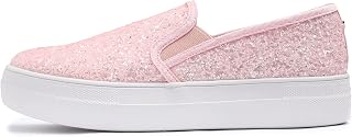 Feversole Women's Fashion Slip On Casual Flat Glitter Loafers,Sneakers Slip-on Alla Moda per Mocassini Piatti Casual da Donna