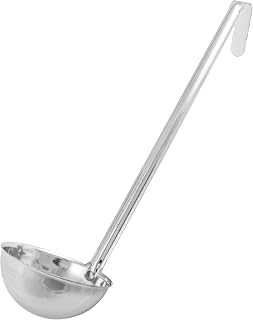 Winco Stainless Steel Ladle, 8-Ounce | Dishwasher safe, Gravies, Restaurant service, Great for Soups, Sauces, Stews and Buffet Service