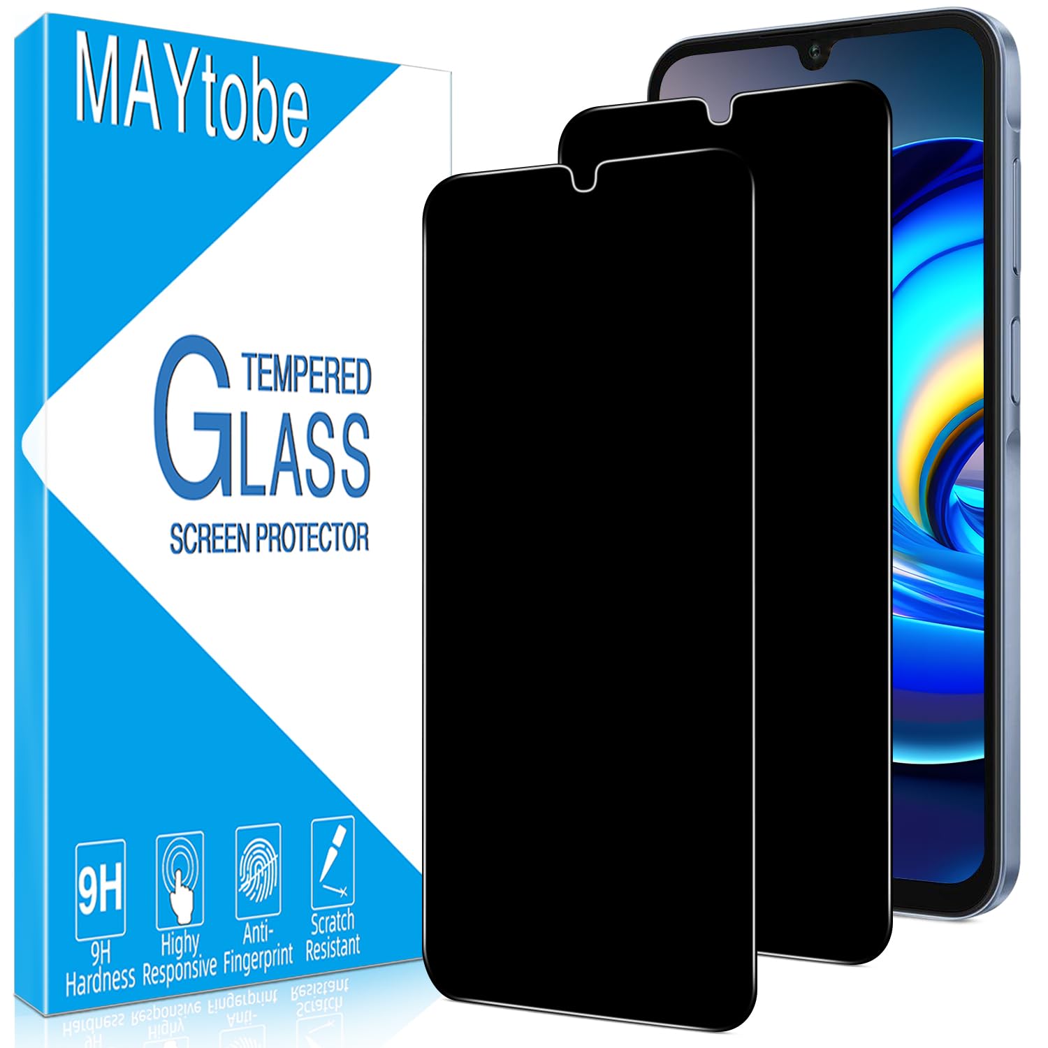 MAYtobe [2-Pack] Privacy Screen Protector Designed for Samsung Galaxy A16 5G Tem