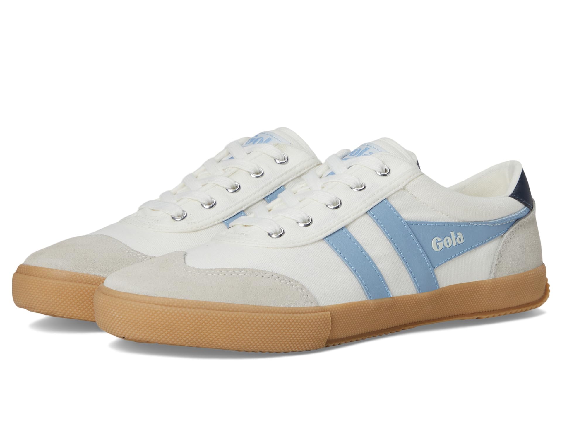Gola Badminton Womens Casual Trainers in White Gold