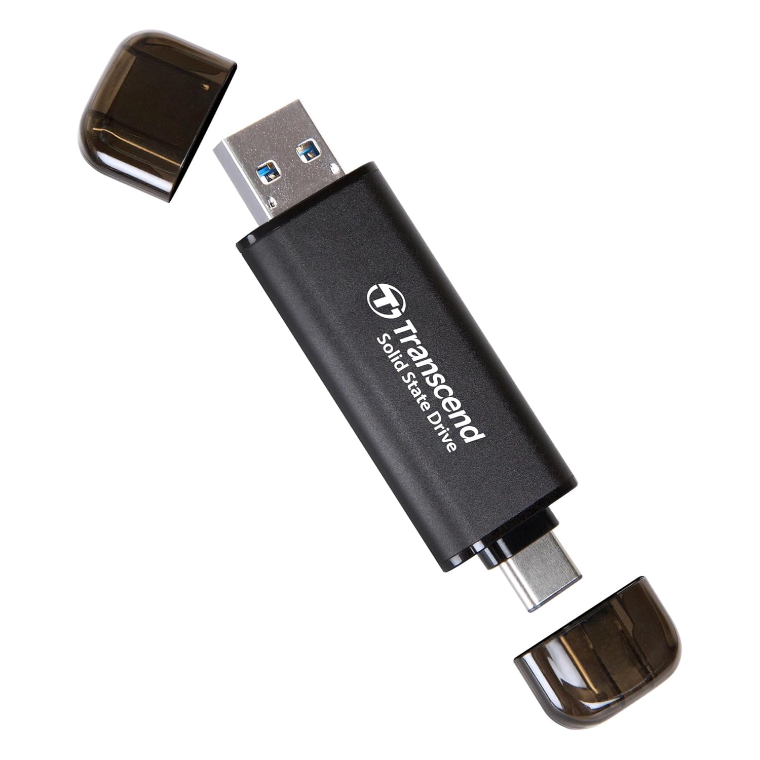 Transcend 256GB ESD310 Dual Portable SSD 1050MB/s USB-A+C, Thumb Drive | Externa