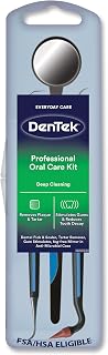 DenTek Professional Oral Care Kit, Complete Set of Dental Tools | Medical Grade, Oral Care Routine, Including Mirror, Dental Pick, Scaler & Stimulator